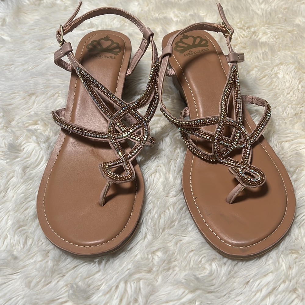 New Fergalicious rosy Chrisma Wedge Sandal